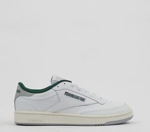 Reebok Mens Club C 85 Sneaker White/Chalk/Dark Green