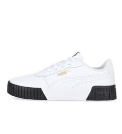 Puma Carina 2.0 Womens Sneakers White Team Gold Black