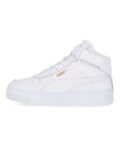 Puma Carina Street Mid Womens Shoes White Gold