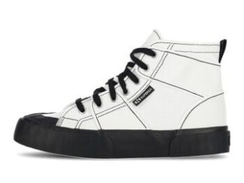 Superga 2696 Stripe Colourblock Mens Shoes Black/White