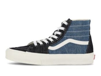 Vans SK8-HI Tapered Denim Mens Shoes Black/White