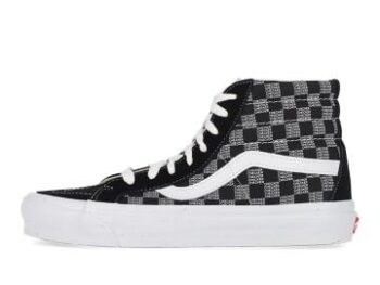 Vans Sk8 Hi 38 DX Sneaker Mens Checkered Black White