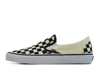 Vans Classic Slip On Sneaker Mens Black Checkboard