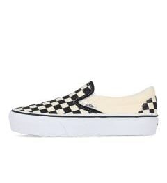 Vans Classic Slip-On Platform Womens Sneaker Black White Checkered