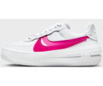Nike Air Force 1 PLT.AF.ORM Womens Shoes in White/Fireberry