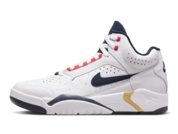 Nike Air Flight Lite Mid Olympic Mens Sneaker White Navy